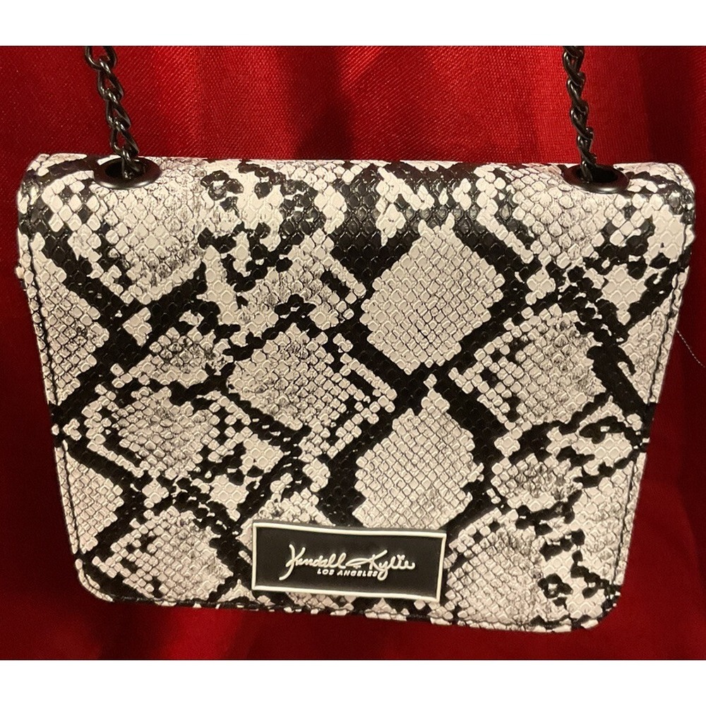 Kendall + Kylie Los Angeles Faux Snake Skin Crossbody Bag